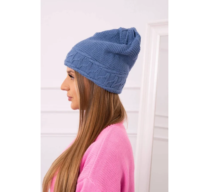 Dámská čepice denim model 18751597 - K-Fashion Dámská čepice denim model 18751597 - K-Fashion