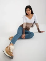 Halenka RV BZ 8429.18P bílo-hnědá Halenka RV BZ 8429.18P bílo-hnědá