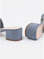 Luxusní modré nazouváky dámské Obcas Luxusní modré nazouváky dámské Obcas