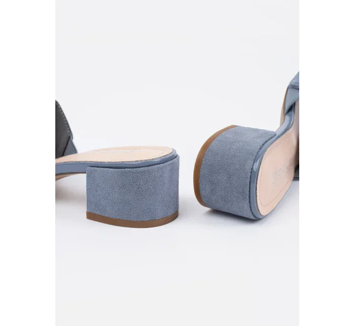 Luxusní modré nazouváky dámské Obcas Luxusní modré nazouváky dámské Obcas