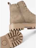 Klasické kotníčkové boty hnědé dámské platforma Klasické kotníčkové boty hnědé dámské platforma