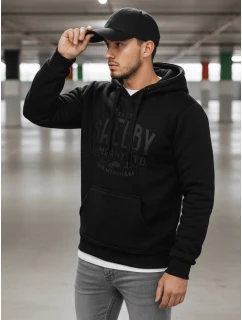 Pánská zateplená mikina s kapucí černá model 21992999 - Dstreet