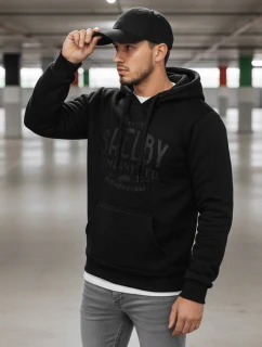 Pánská zateplená mikina s kapucí černá model 21992999 - Dstreet