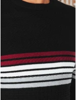 Pánský pruhovaný svetr černý model 21994022 - Dstreet