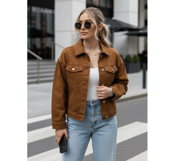 FashionStreet dámská velbloudí džínová bunda TY5344