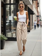 Spodnie damskie z wysokim stanem z  model 22067221 - FashionStreet