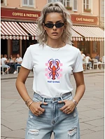 Tshirt damski z nadrukiem bawełniany biały model 22277216 - FashionStreet Tshirt damski z nadrukiem bawełniany biały model 22277216 - FashionStreet
