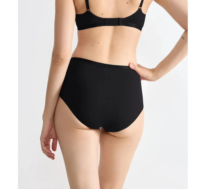 Dámské kalhotky GO Daily Cotton Highwaist 3P - BLACK - černé 0004 - SLOGGI Dámské kalhotky GO Daily Cotton Highwaist 3P - BLACK - černé 0004 - SLOGGI