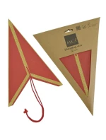 FSC závěsný papír DECORATIVE STAR 18x60CM RED 7 odstínů MICA