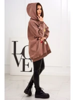 Zateplená mikina s model 19049180 motivem mocca - K-Fashion Zateplená mikina s model 19049180 motivem mocca - K-Fashion