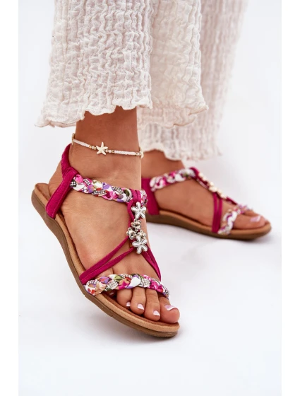 Dámské Plážové Sandály S Pásky A Přezkami Fuchsie model 21693400 - Artiker Dámské Plážové Sandály S Pásky A Přezkami Fuchsie model 21693400 - Artiker