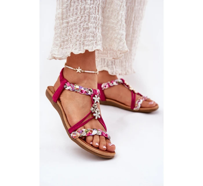 Dámské Plážové Sandály S Pásky A Přezkami Fuchsie model 21693400 - Artiker Dámské Plážové Sandály S Pásky A Přezkami Fuchsie model 21693400 - Artiker