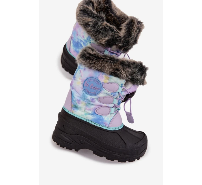 Dětské sněhule pro dívky s kožíškem a  Fialové model 21728554 - Lee Cooper