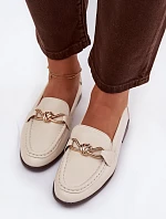 Dámské loafersy s ozdobným detailem světle béžové Rosynne