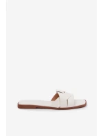 Dámské ploché pantofle s bílými pásky model 21943255 - Boto