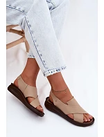 Kožené dámské sandály model 22122918 - Zazoo