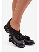 Dámské kožené polobotky s ozdobou Černé model 22386291 - T.Sokolski Dámské kožené polobotky s ozdobou Černé model 22386291 - T.Sokolski