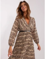 Šaty DHJ SK 10536N 5.03P černá a béžová