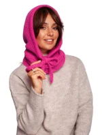 Dámská pletená kapuce model 21860815 béžová - BeWear Dámská pletená kapuce model 21860815 béžová - BeWear