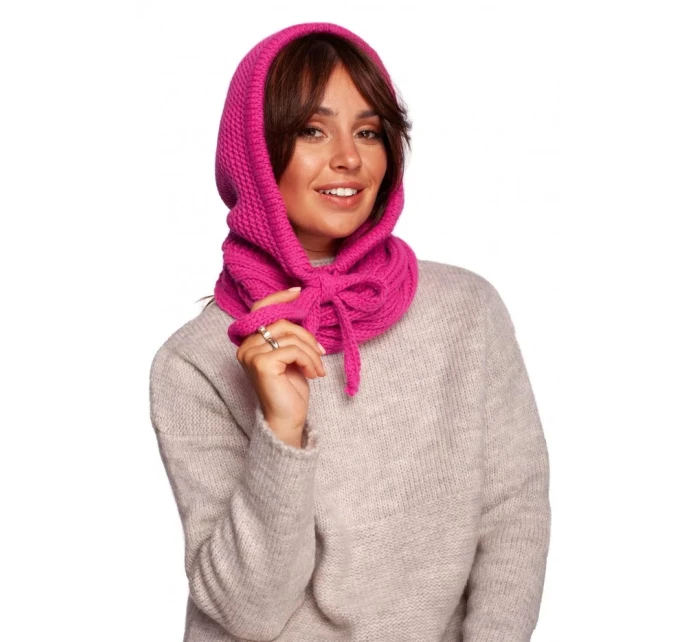 Dámská pletená kapuce model 21860815 béžová - BeWear Dámská pletená kapuce model 21860815 béžová - BeWear