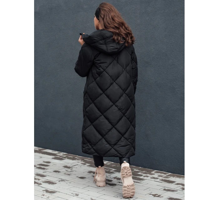 Dámská prošívaná zimní bunda s kapucí černá Dstreet model 21980581 - FashionStreet