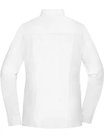 JN Popelínová halenka slim fit s dlouhým rukávem 02. white model 22445753 - Daiber