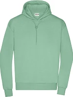 Daiber 8034 Pánská mikina s kapucí "Lounge" 02.8034 jade green