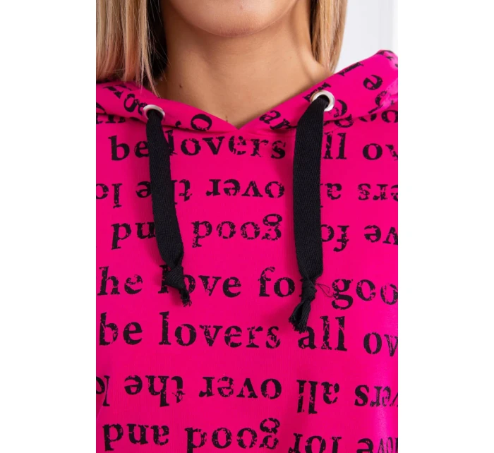 Fuchsiová sada s potiskem