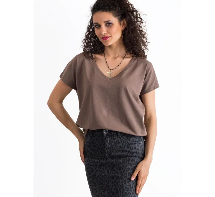 Tričko RV TS 4832.11P hnědé