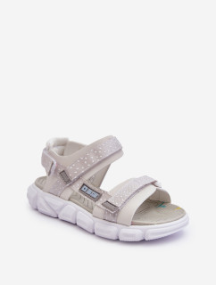 Dětské Sandály Na Zip Big Star Bílo-Stříbrné