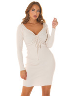 Sexy ruched Minidress with detail to tie