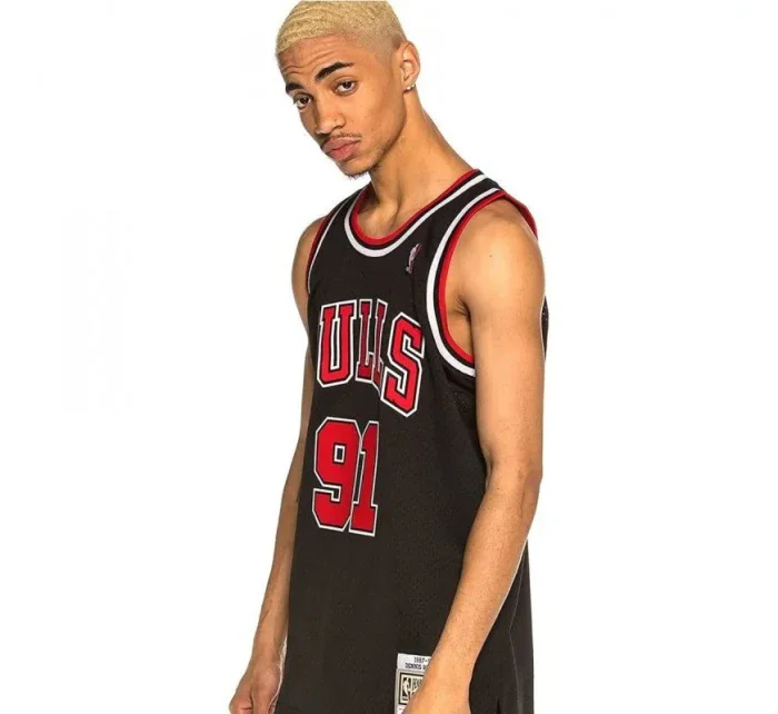 Mitchell & Ness Chicago Bulls NBA Swingman Alternate Jersey Bulls 97 Dennis Rodman SMJYGS18152-CBUBLCK97DRD pánové