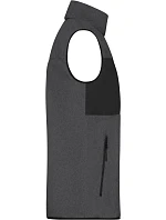 JN Pánská fleecová vesta 02. dark melange/black model 22414765 - Daiber JN Pánská fleecová vesta 02. dark melange/black model 22414765 - Daiber