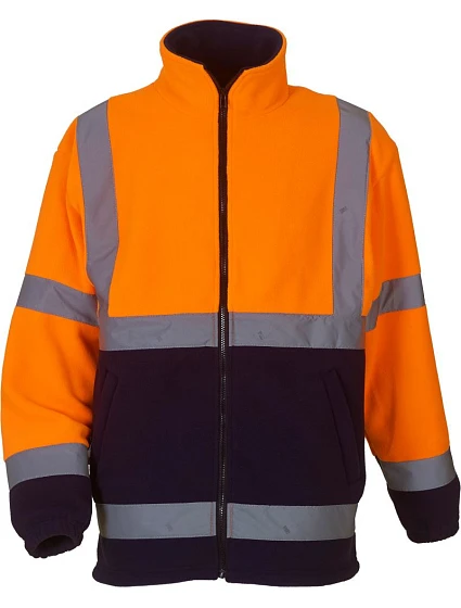 Yoko HVK 08 Hi-Vis Fleecová Bunda 79.VK08 hi vis orange/navy Yoko HVK 08 Hi-Vis Fleecová Bunda 79.VK08 hi vis orange/navy