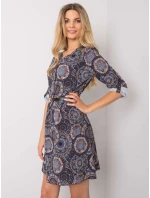 Šaty DHJ SK 12336B.74P tmavě modrá