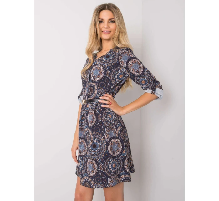 Šaty DHJ SK 12336B.74P tmavě modrá