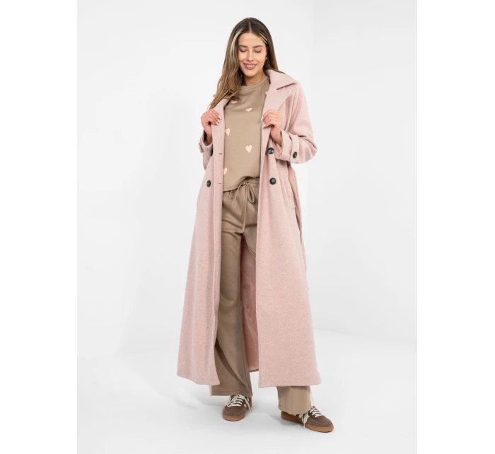 Kabát IT EN 97035.17 tmavě růžový Kabát IT EN 97035.17 tmavě růžový