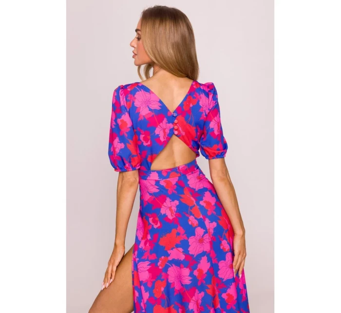 M858 Maxi šaty s otevřenými zády - model 2