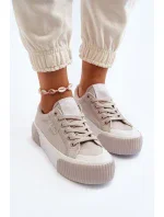 Dámské tenisky se silnou podrážkou Lee Cooper šedá Dámské tenisky se silnou podrážkou Lee Cooper šedá