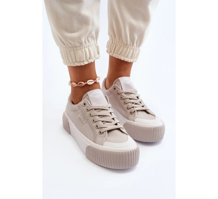 Dámské tenisky se silnou podrážkou Lee Cooper šedá Dámské tenisky se silnou podrážkou Lee Cooper šedá