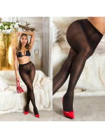 Dámské sexy punčochové kalhoty se vzorem černé - Koucla