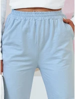 Dámské tepláky se širokými nohavicemi DRESLINA modrá FashionStreet UY2694 Dámské tepláky se širokými nohavicemi DRESLINA modrá FashionStreet UY2694