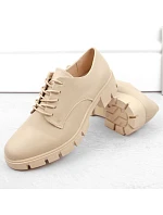 M.Daszynski W SAN33C béžové polobotky M.Daszynski W SAN33C béžové polobotky