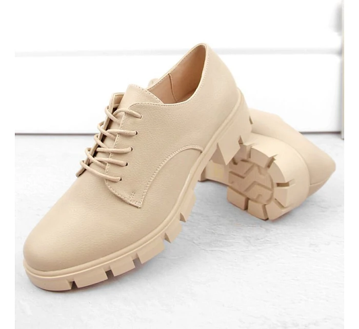 M.Daszynski W SAN33C béžové polobotky M.Daszynski W SAN33C béžové polobotky