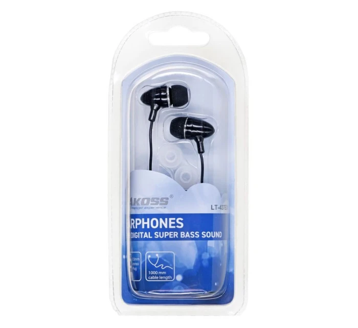 Sluchátka VAKOSS LT-437EX (do uší; NO; černá barva)