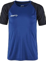 Craft Teamwear Squad Go Contrast Jersey Jr Dětské kontrastní sportovní tričko 82.2727 club cobolt/navy
