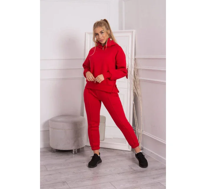 Zateplený set roláku a kapuce červený Zateplený set roláku a kapuce červený