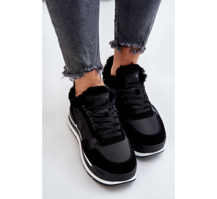 Dámské Zateplené Tenisky Na Platformě Big Star OO274A216 Černé Dámské Zateplené Tenisky Na Platformě Big Star OO274A216 Černé