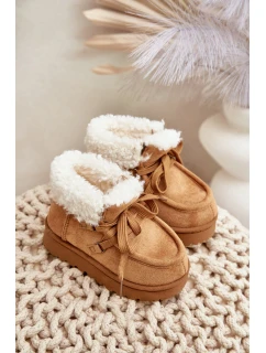Zimní boty pro děti s kožešinovou podšívkou Camel model 21678747 - Boto