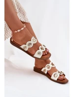 Dámské Pantofle Se Zlatými Bílé model 21699117 - Boto Dámské Pantofle Se Zlatými Bílé model 21699117 - Boto